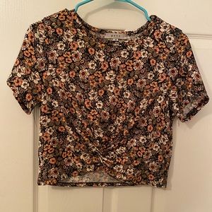 Flower crop top